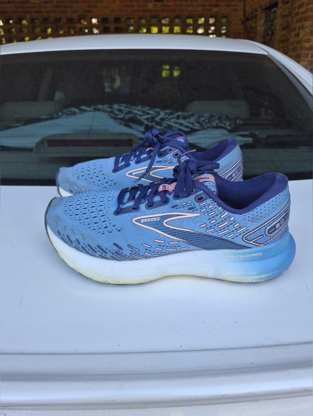 Brooks Women's Light Blue and Purple Glycerin Running Shoe - Picture 5 of 11